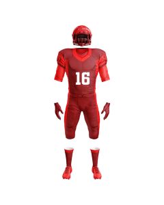 american football uniform red