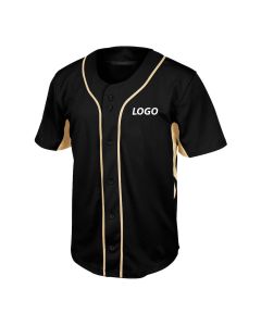 black baseball uniform custom