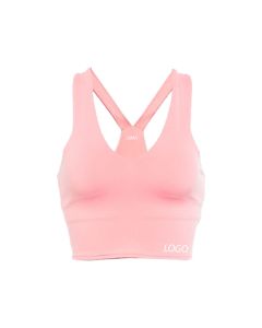 Padded fitness bra for running