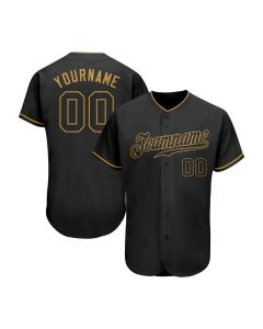 black baseball uniform