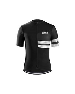 black cycling jersey