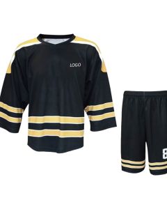 black ice hockey uniform