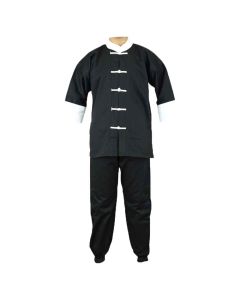 black kung fu uniform