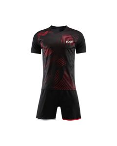 black soccer uniform