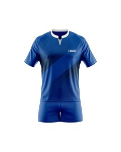 blue rugby uniform