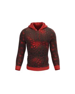 designer red hoodie
