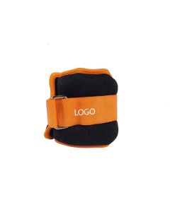 pair orange straps ankle weights