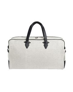 white duffle bag