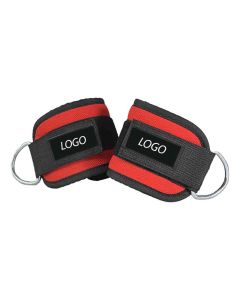 red fitness ankle straps
