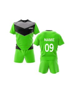 green rugby team uniform