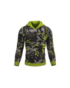 neon green designed hoodie men