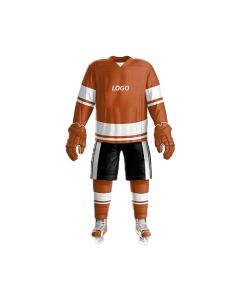 ice hockey uniform orange