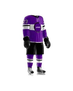 ice hockey uniform purple