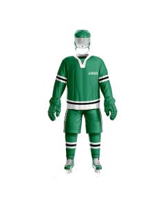 ice hockey uniform green