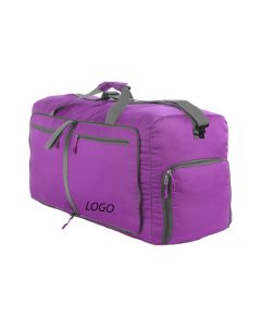 purple duffle bag