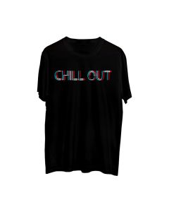 chill out black t shirt