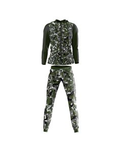 camo track suit green